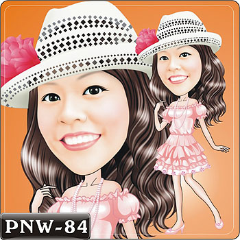 女生人像Q版漫畫PNW-84